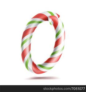 0, Number Zero Vector. 3D Number Sign. Figure 0 In Christmas Colours. Red, White, Green Striped. Classic Xmas Mint Hard Candy Cane. New Year Design. Isolated On White Illustration. 0, Number Zero Vector. 3D Number Sign. Figure 0 In Christmas Colours. Red, White, Green Striped. Classic Xmas Mint Hard Candy Cane. New Year Design. Isolated