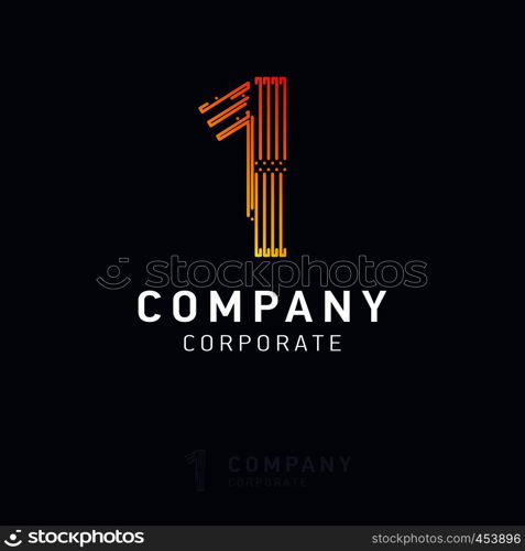 1 company logo design vector