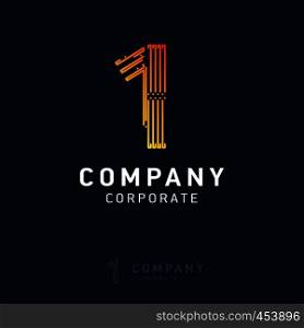 1 company logo design vector