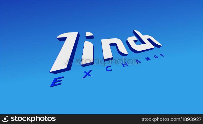 1 inch cryptocurrency stock exchange name on blue background. Crypto stock market banner for news and media. Vector EPS10.