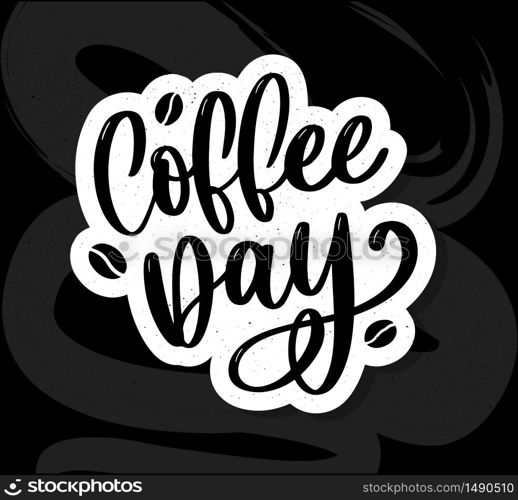 1 October International coffee day Logo. World Coffee day Logo Icon vector illustration on white. 1 October International coffee day Logo. World Coffee day Logo Icon vector illustration on white background.