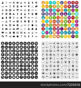 100 active life icons set vector in 4 variant for any web design isolated on white. 100 active life icons set vector variant
