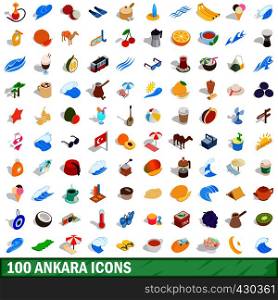 100 ankara icons set in isometric 3d style for any design vector illustration. 100 ankara icons set, isometric 3d style