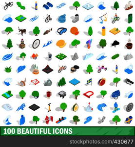 100 beautiful icons set in isometric 3d style for any design vector illustration. 100 beautiful icons set, isometric 3d style