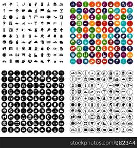 100 bicycle icons set vector in 4 variant for any web design isolated on white. 100 bicycle icons set vector variant
