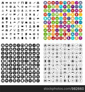 100 binoculars icons set vector in 4 variant for any web design isolated on white. 100 binoculars icons set vector variant