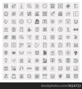 100 Business Icons Universal Set for Web and Mobile 