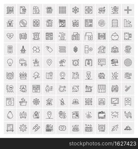 100 Business Icons Universal Set for Web and Mobile 