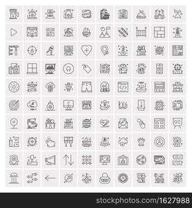 100 Business Icons Universal Set for Web and Mobile