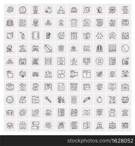 100 Business Icons Universal Set for Web and Mobile
