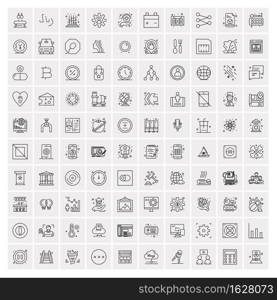 100 Business Icons Universal Set for Web and Mobile
