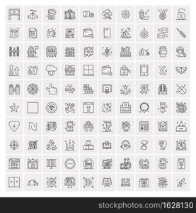 100 Business Icons Universal Set for Web and Mobile 