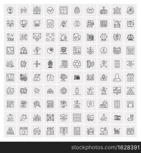 100 Business Icons Universal Set for Web and Mobile 