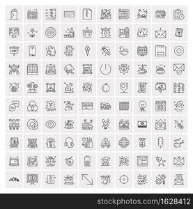 100 Business Icons Universal Set for Web and Mobile 