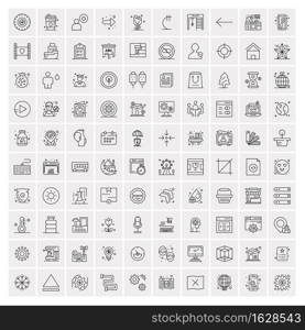 100 Business Icons Universal Set for Web and Mobile 