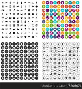 100 camping icons set vector in 4 variant for any web design isolated on white. 100 camping icons set vector variant
