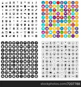 100 chemistry icons set vector in 4 variant for any web design isolated on white. 100 chemistry icons set vector variant