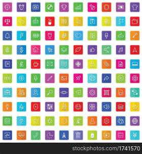 100 flat icon colors
