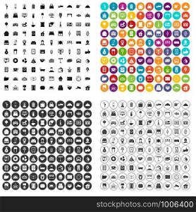 100 hotel icons set vector in 4 variant for any web design isolated on white. 100 hotel icons set vector variant