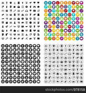 100 internet marketing icons set vector in 4 variant for any web design isolated on white. 100 internet marketing icons set vector variant