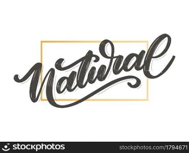100 Natural Vector Lettering Stamp brush. 100 Natural Vector Lettering Stamp Illustration slogan calligraphy