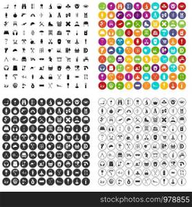 100 outfit icons set vector in 4 variant for any web design isolated on white. 100 outfit icons set vector variant