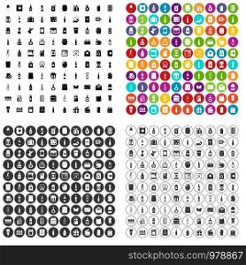 100 packaging icons set vector in 4 variant for any web design isolated on white. 100 packaging icons set vector variant