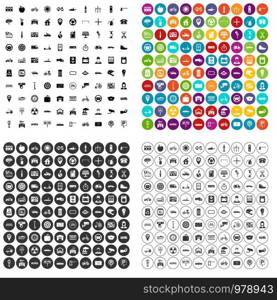 100 parking icons set vector in 4 variant for any web design isolated on white. 100 parking icons set vector variant