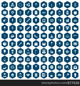 100 patisserie icons set in sapphirine hexagon isolated vector illustration. 100 patisserie icons sapphirine violet