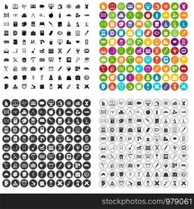 100 pensil icons set vector in 4 variant for any web design isolated on white. 100 pensil icons set vector variant