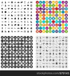 100 physical education icons set vector in 4 variant for any web design isolated on white. 100 physical education icons set vector variant