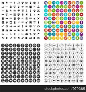 100 printer icons set vector in 4 variant for any web design isolated on white. 100 printer icons set vector variant