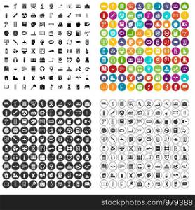 100 private school icons set vector in 4 variant for any web design isolated on white. 100 private school icons set vector variant