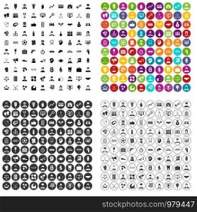100 professional career icons set vector in 4 variant for any web design isolated on white. 100 professional career icons set vector variant