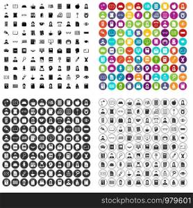 100 reader icons set vector in 4 variant for any web design isolated on white. 100 reader icons set vector variant