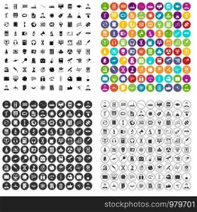 100 researcher science icons set vector in 4 variant for any web design isolated on white. 100 researcher science icons set vector variant