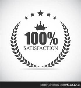 100 % Satisfaction Label Vector Illustration Eps10. 100 % Satisfaction Label Vector Illustration