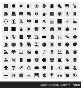 100 Solid Business Icons for web and Print Material