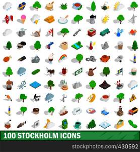 100 stockholm icons set in isometric 3d style for any design vector illustration. 100 stockholm icons set, isometric 3d style