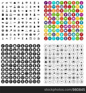 100 success icons set vector in 4 variant for any web design isolated on white. 100 success icons set vector variant