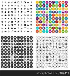 100 surfing icons set vector in 4 variant for any web design isolated on white. 100 surfing icons set vector variant