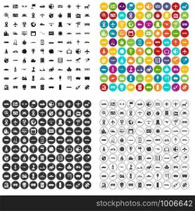 100 technology icons set vector in 4 variant for any web design isolated on white. 100 technology icons set vector variant