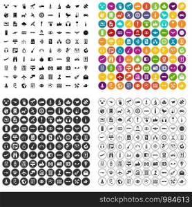 100 wireless technology icons set vector in 4 variant for any web design isolated on white. 100 wireless technology icons set vector variant