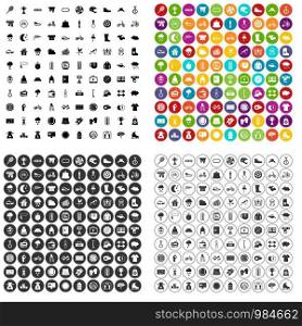 100 woman sport icons set vector in 4 variant for any web design isolated on white. 100 woman sport icons set vector variant