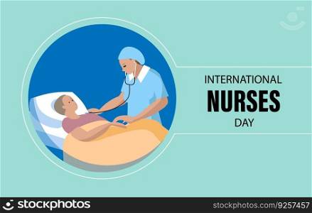 12 May.International nurses day greeting concept.. 12 May. International nurses day greeting concept, design, poster, cover