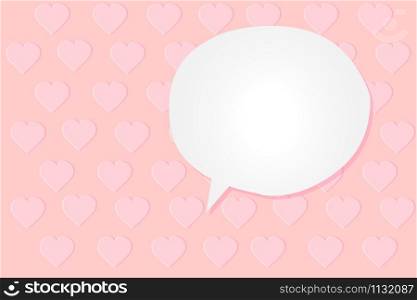 14 February Valentine&rsquo;s day Pink and white background love heart