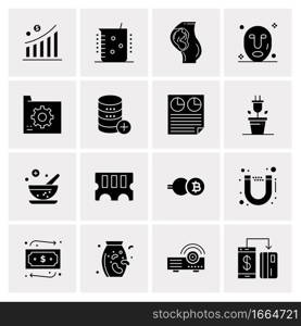 16 Business Universal Icons Vector. Creative Icon Illustration to use in web and Mobile Related project.