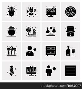 16 Business Universal Icons Vector. Creative Icon Illustration to use in web and Mobile Related project.