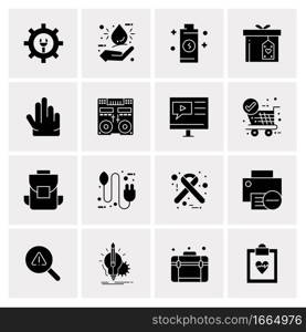 16 Business Universal Icons Vector. Creative Icon Illustration to use in web and Mobile Related project.