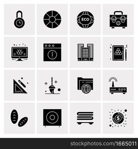 16 Business Universal Icons Vector. Creative Icon Illustration to use in web and Mobile Related project.